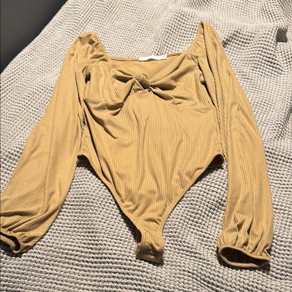 Lush Tan Long Sleeve Bodysuit